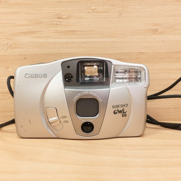Vintage Canon Sure Shot OWL PF, 35mm Film Point and Shot Camera - Picture 1 of 6